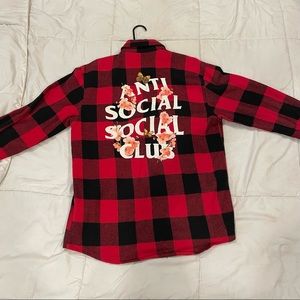 Anti Social Social Club Red Kkoch Flannel